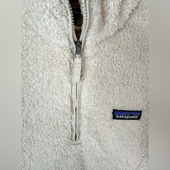 Patagonia 1/4 Zip Pullover Women's Size Small Off White Los Gatos Fleece Jacket - Picture 3 of 10